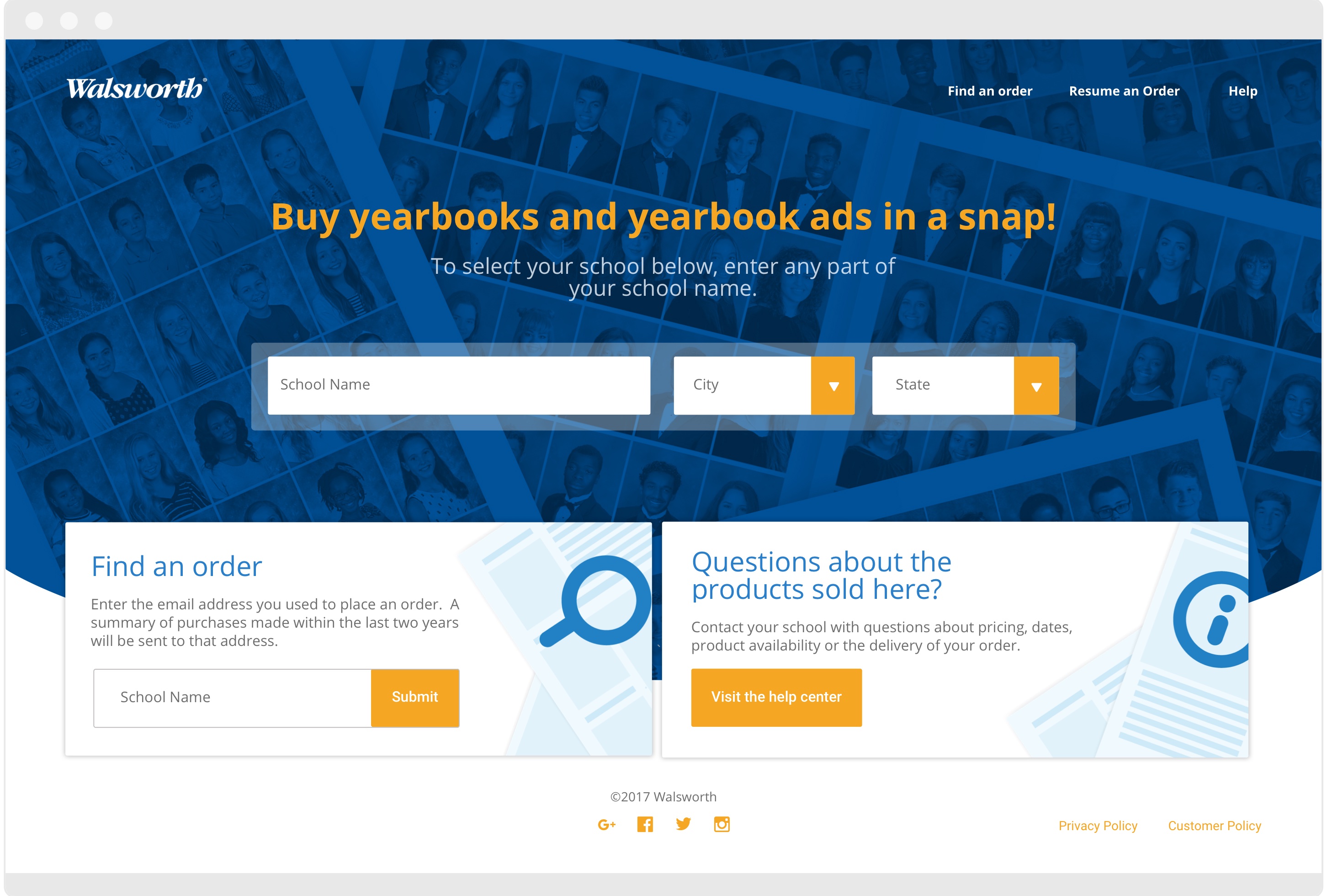 year book forever landing page